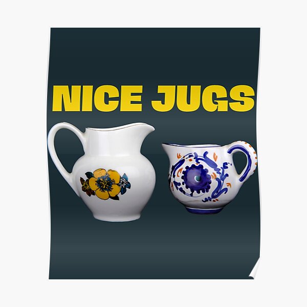 "NICE JUGS MeMe Cap" Poster by EliasaRothi Redbubble
