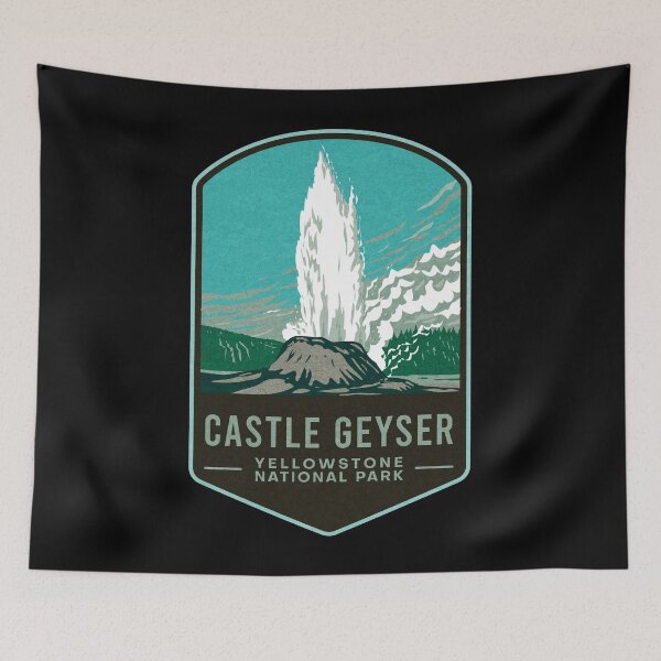 Item preview, Castle Geyser Yellowstone National Park designed and sold by JordanHolmes.