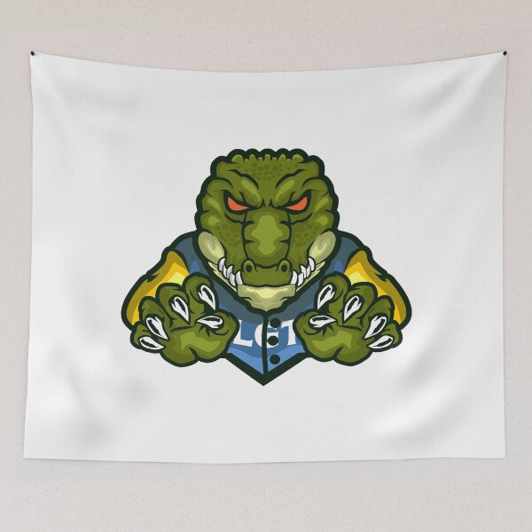 Item preview, Retro Old Vintage Green Alligator Red Eye Angry Games designed and sold by avinigav.