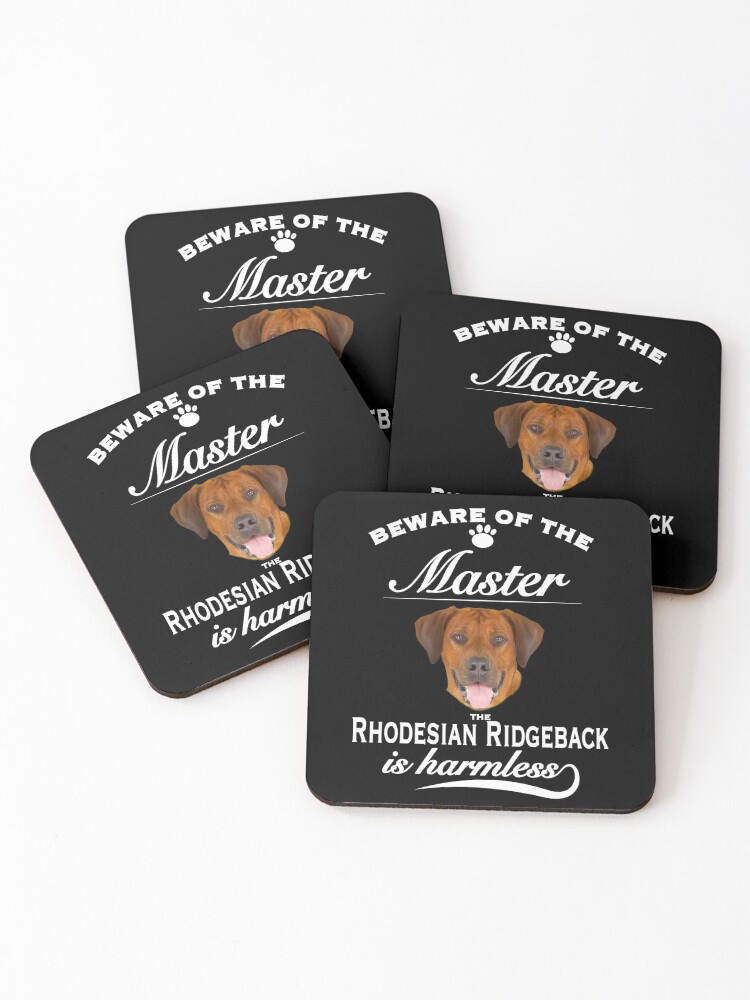 Thumbnail 1 of 5, Coasters (Set of 4), Rhodesian Ridgeback Tshirt Rhodesian Ridgeback Dog Shirt Tee designed and sold by KDesigns85.