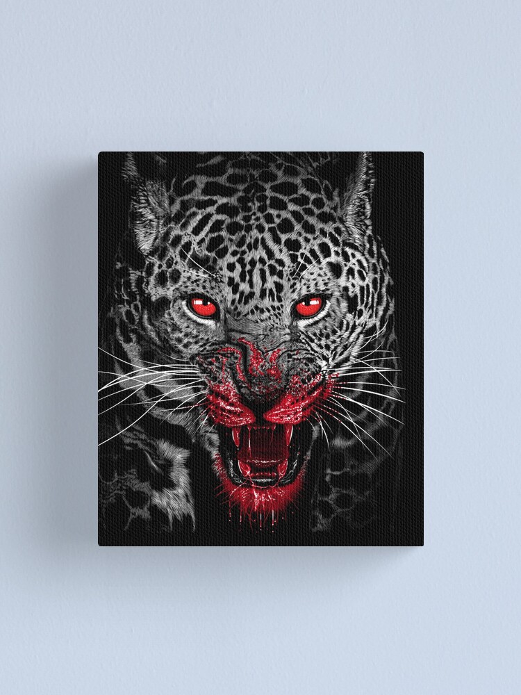 Predatory Leopard Full Of Blood