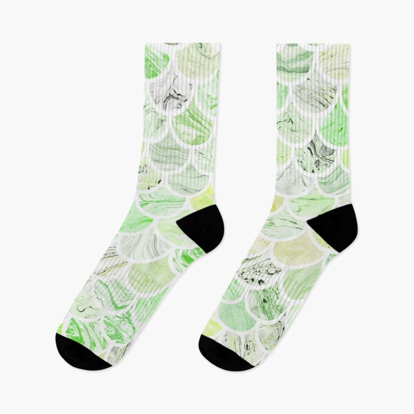 Item preview, Green Mermaid Watercolor Textured Scales Pattern Under the Sea Design designed and sold by KaylaStudio.