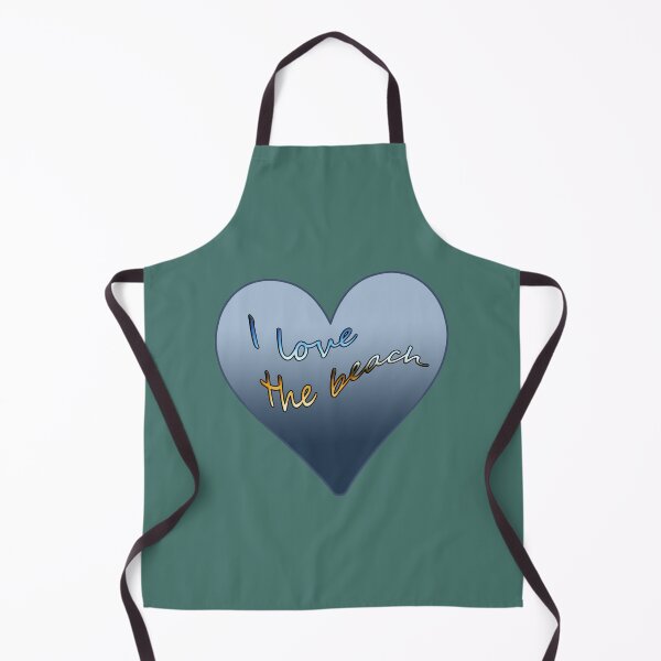 Item preview, I Love the Beach Blue Heart Colorful Text designed and sold by Beachy.