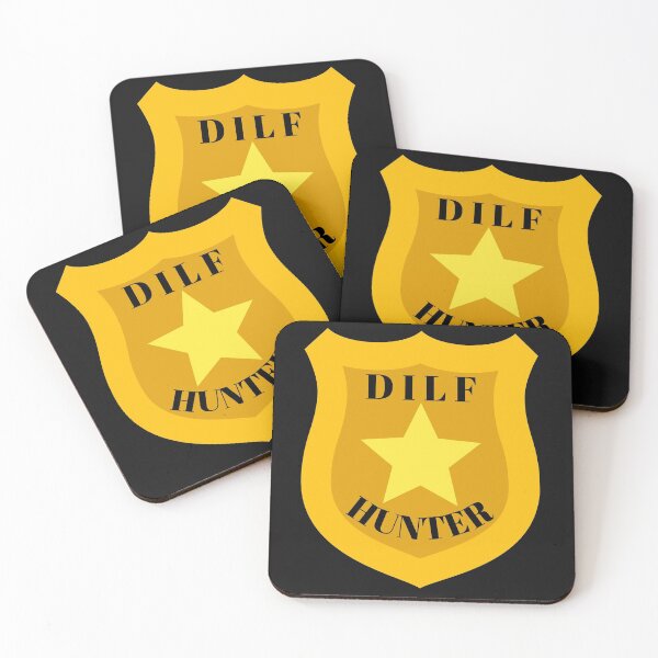 Item preview, DILF Hunter Yellow Star Badge designed and sold by CaitU.