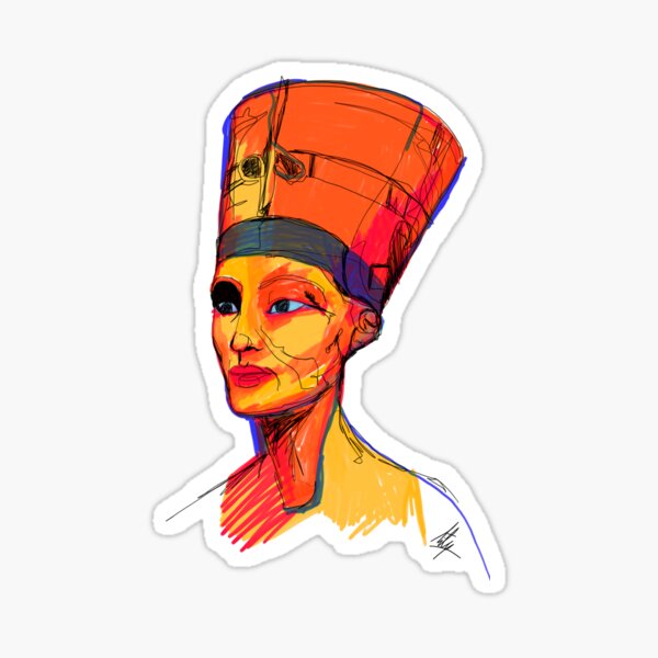 Nefertiti Pegatina