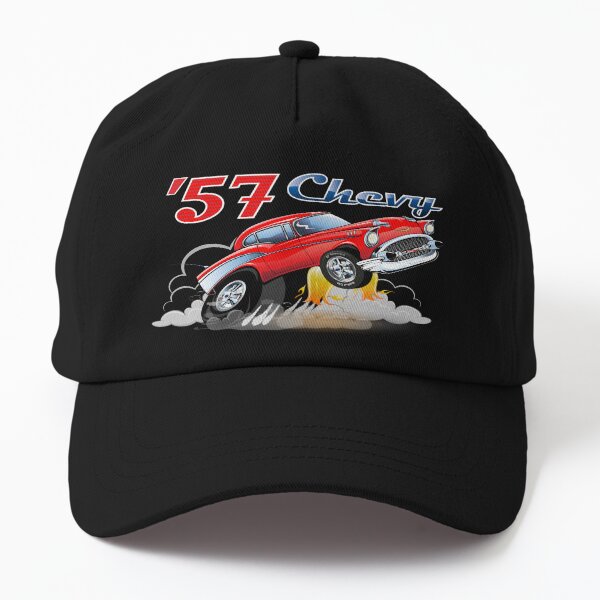 The Classic Red  57 Chevy Street Rod Dad Hat