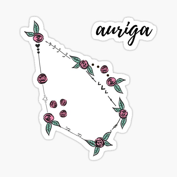 Item preview, Auriga (El auriga) Constelación Rosas y corazones Doodle designed and sold by EndlessDoodles.