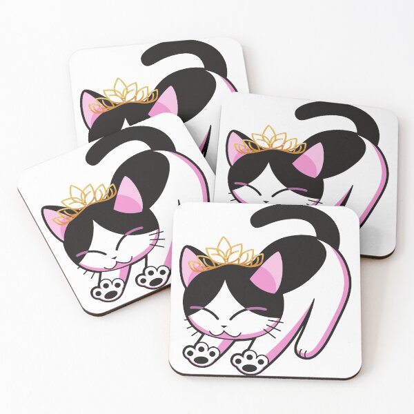Item preview, Stretching Cat In A Crown. Cat Queen. Cat King. - for Cat Lovers designed and sold by CaitU.