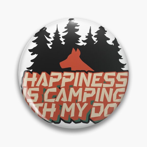 Item preview, Happiness is camping with my dog designed and sold by 4iman.