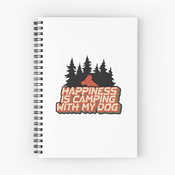 Item preview, Happiness is camping with my dog designed and sold by 4iman.