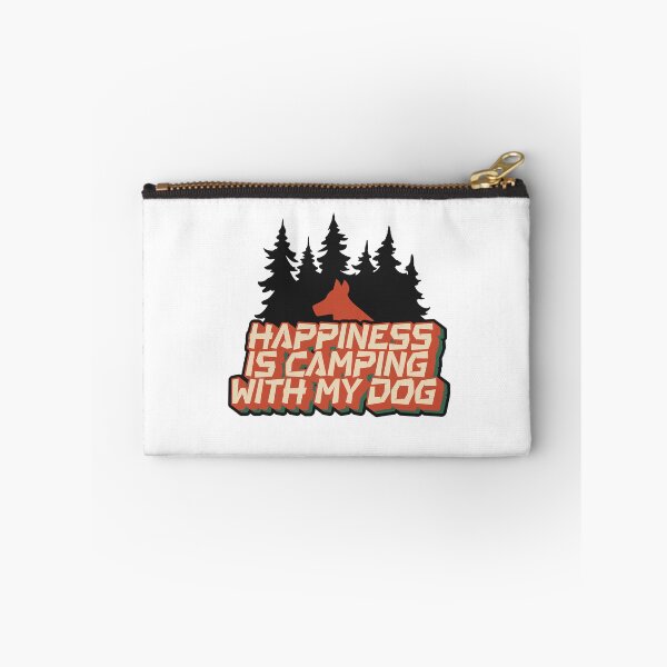 Item preview, Happiness is camping with my dog designed and sold by 4iman.