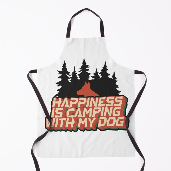 Item preview, Happiness is camping with my dog designed and sold by 4iman.