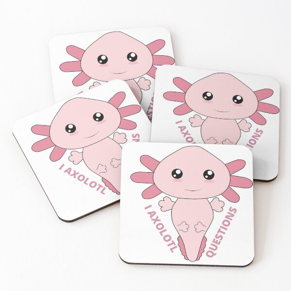 Item preview, Axolotl design features pun message "I Axolotl Questions".  designed and sold by THEPURITYSTAR.