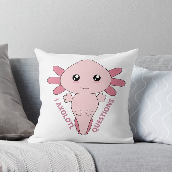 Item preview, Axolotl design features pun message "I Axolotl Questions".  designed and sold by THEPURITYSTAR.