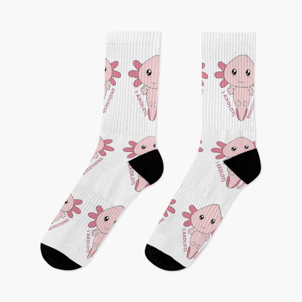Item preview, Axolotl design features pun message "I Axolotl Questions". designed and sold by THEPURITYSTAR.