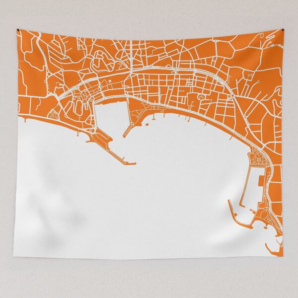 Item preview, Cannes Map - Orange designed and sold by CartoCreative.