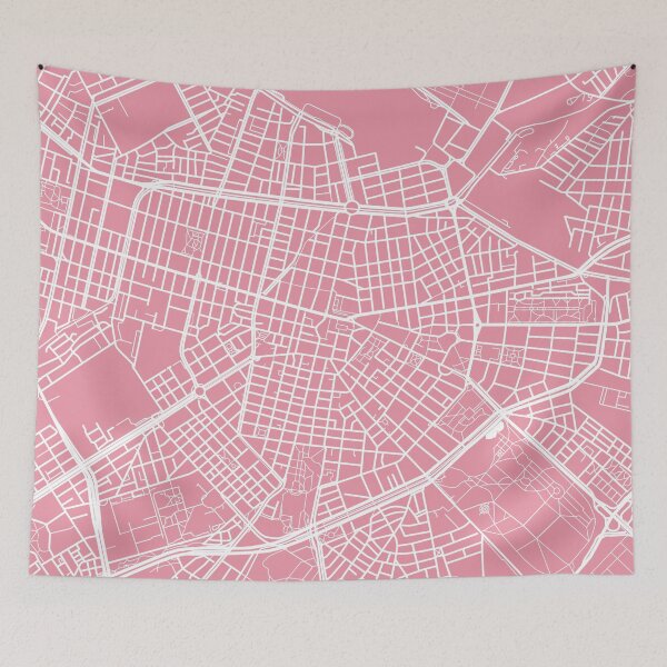 Item preview, Sofia Map - Pink designed and sold by CartoCreative.
