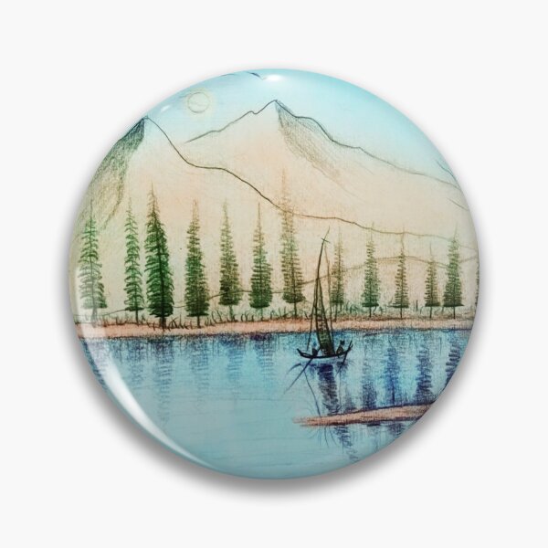 Item preview, Beautiful Mountain River Art designed and sold by Ferozign.
