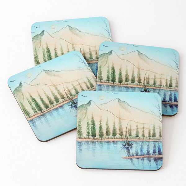 Item preview, Beautiful Mountain River Art designed and sold by Ferozign.