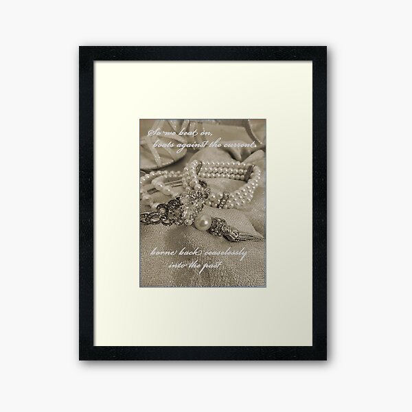In Memory of Gatsby Framed Art Print