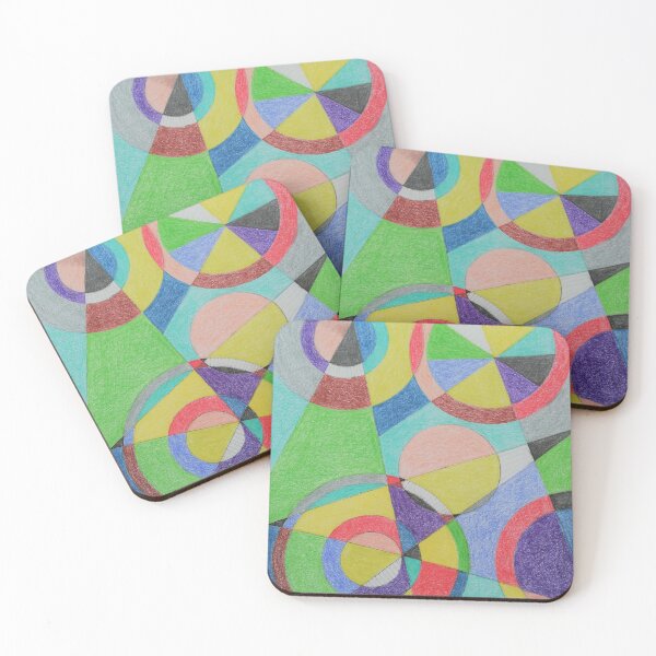 Item preview, Geometric circles and triangles designed and sold by CathyB-P.