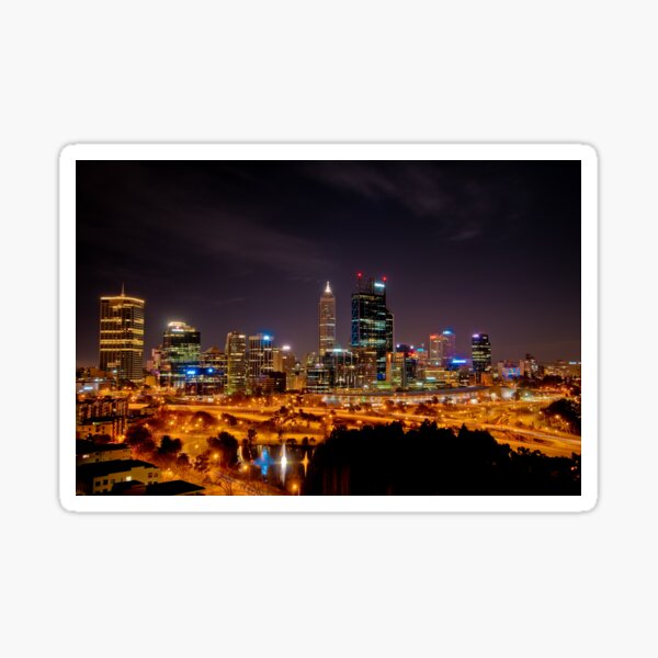 Perth from Kings Park Sticker