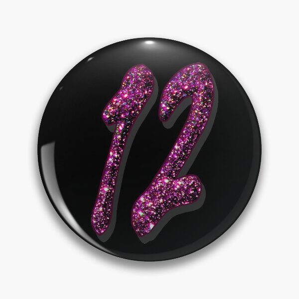 Item preview, Number Twelve 12 - Date Age Birthday Anniversary designed and sold by GlamourChick.