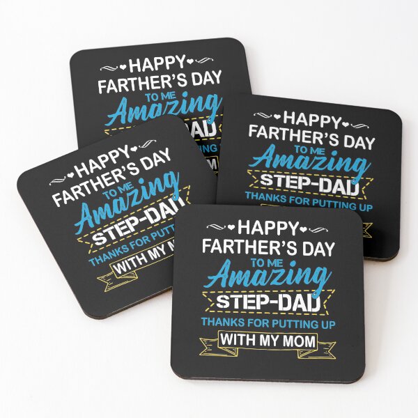Item preview, Happy Father's Day To Me Amazing Step Dad Thanks for Putting Up With My Mom Shirt T-Shirt designed and sold by ThuyPhamStore.