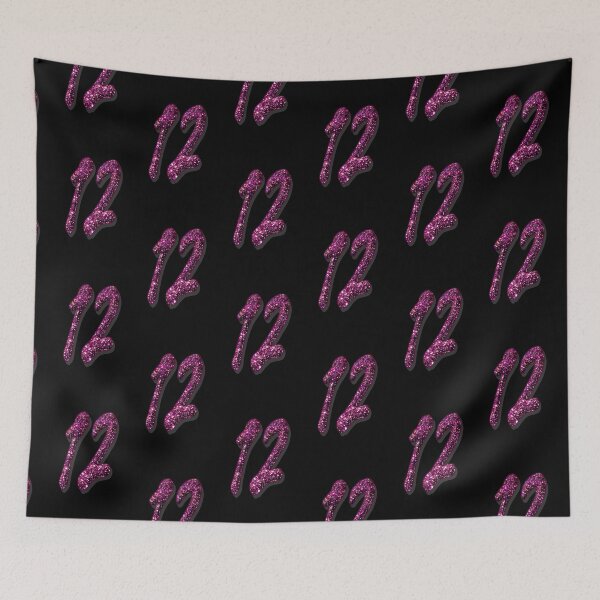 Item preview, Number Twelve 12 - Date Age Birthday Anniversary designed and sold by GlamourChick.