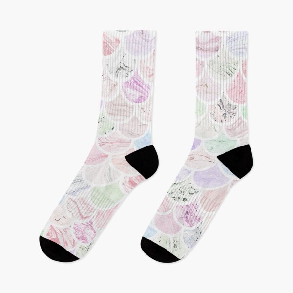 Item preview, Pastel Rainbow Mermaid Scales Textured Pattern Under the Sea Design designed and sold by KaylaStudio.