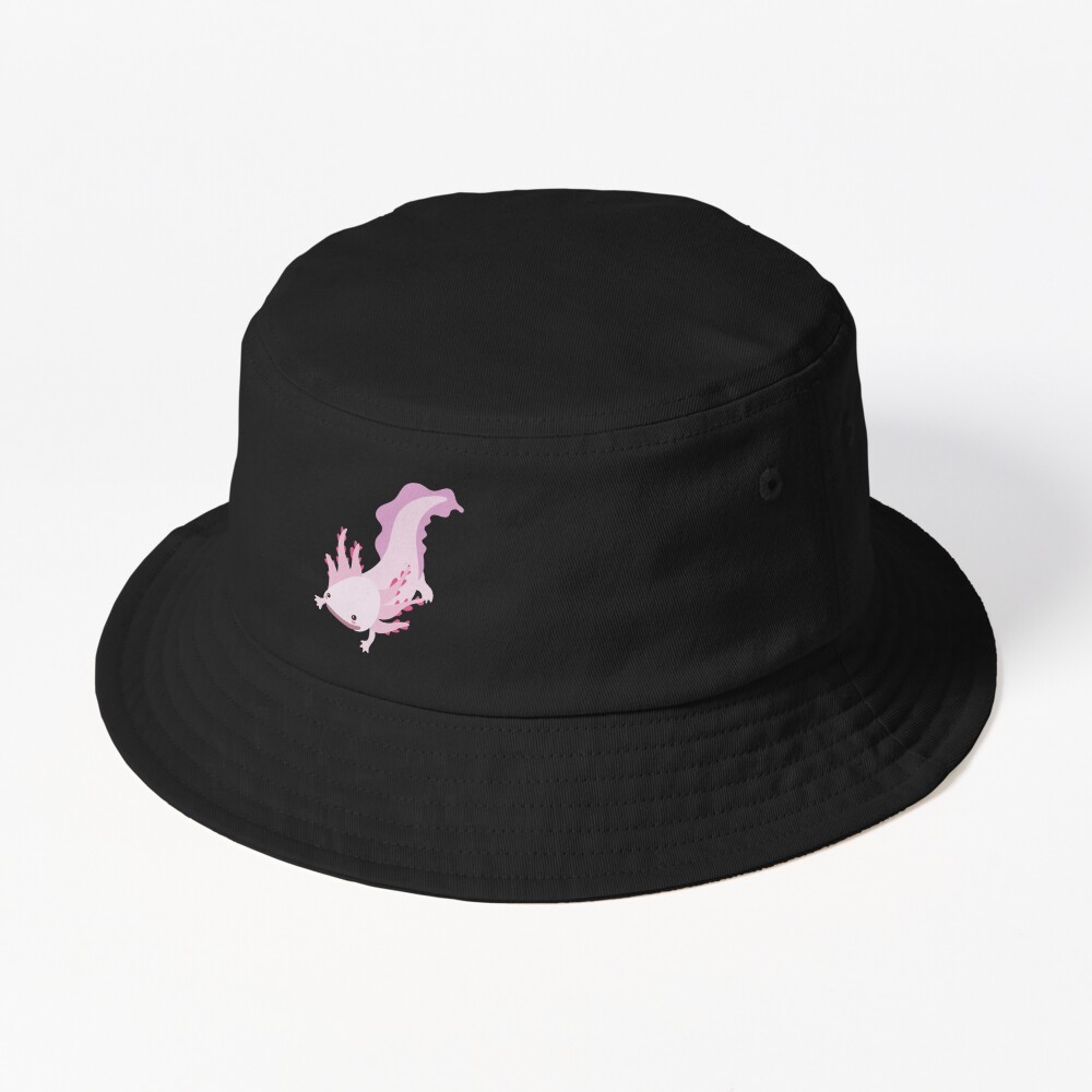 Pink Axolotl Sherpa Bucket Hat