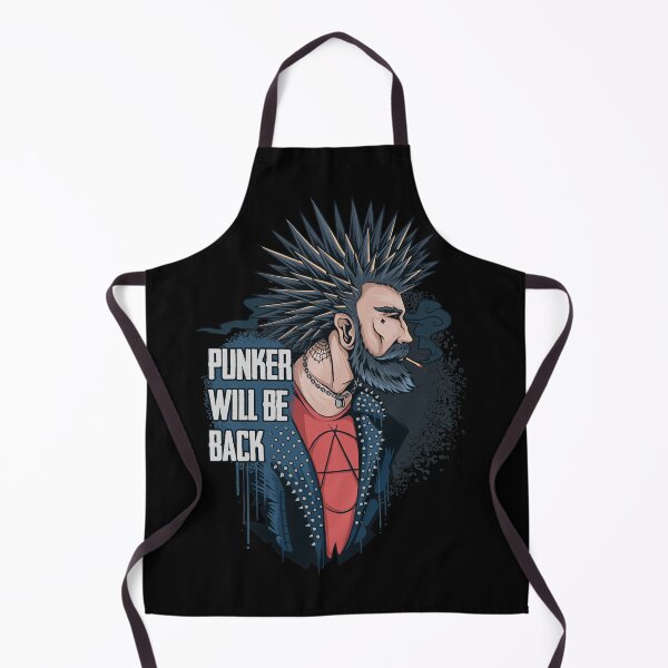 Item preview, The punker man smokes his hair spikes and wears a spiked rocker. designed and sold by king's Outfit.