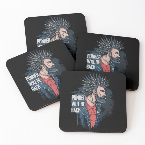 Item preview, The punker man smokes his hair spikes and wears a spiked rocker. designed and sold by king's Outfit.