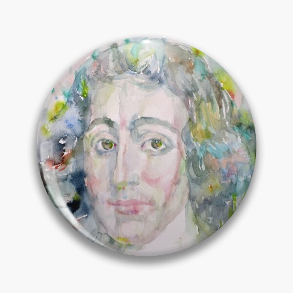 Item preview, BARUCH SPINOZA - watercolor portrait designed and sold by lautir.