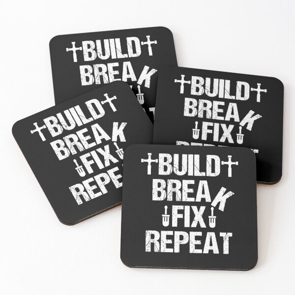Item preview, Build Break Fix Repeat Racing Car Games RC Racer Racecar designed and sold by Nessshirts.