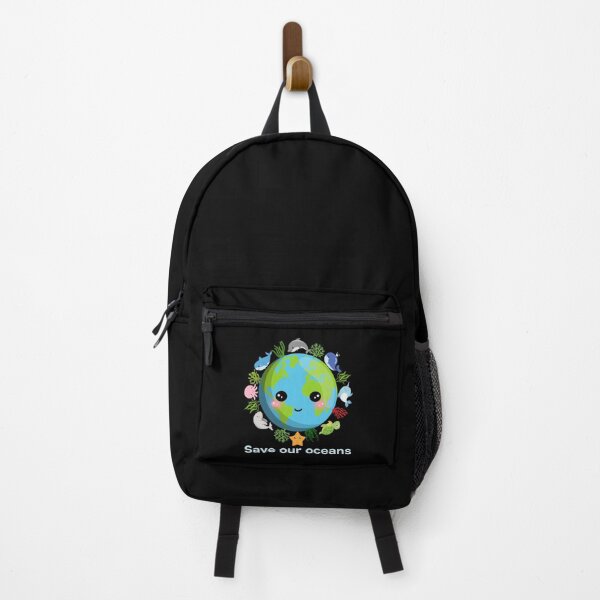 Item preview, Save our oceans, Kawaii earth and marine creatures.  designed and sold by WhaleSharkShop.