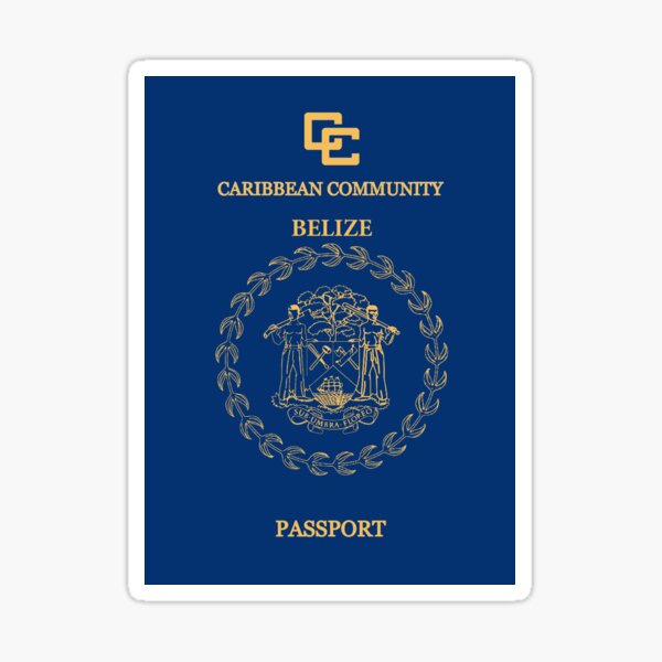 Belize Passport Sticker For Sale By Hakvs Redbubble 4189