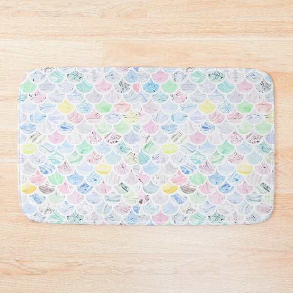 Item preview, Cool Colorful Rainbow Mermaid Scales Textured Watercolor Pattern Under the Sea Design designed and sold by KaylaStudio.
