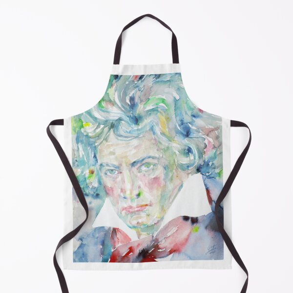 Item preview, LUDWIG VAN BEETHOVEN - watercolor portrait designed and sold by lautir.