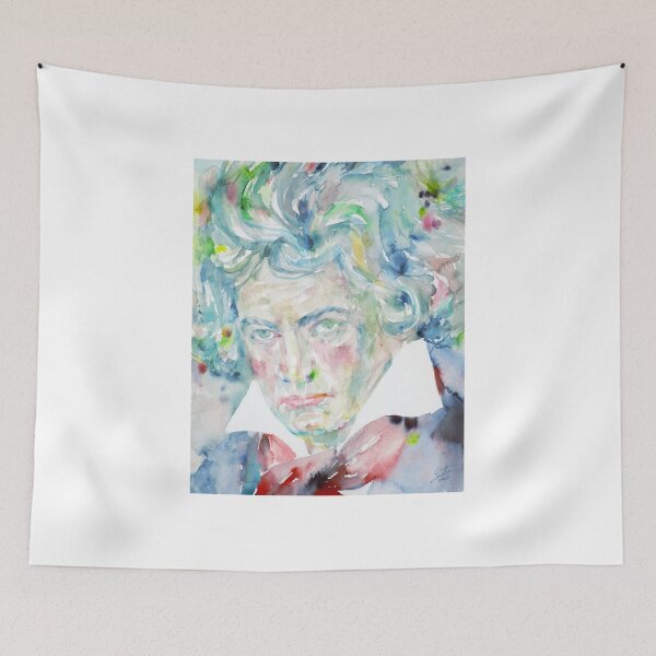 Item preview, LUDWIG VAN BEETHOVEN - watercolor portrait designed and sold by lautir.