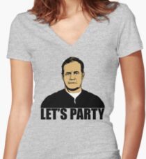 Bill Belichick - Let's Party Women's Fitted V-Neck T-Shirt