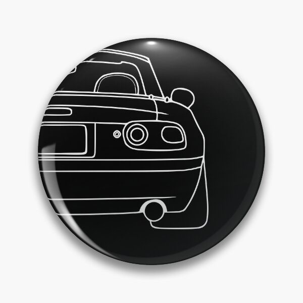 Item preview, Mazda Miata MX5 NA rearview lines best T-shirt design designed and sold by EdimDesign.
