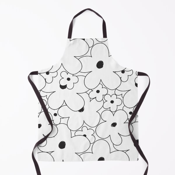 Item preview, flower free hand pattern white and black designed and sold by Chawanrach.