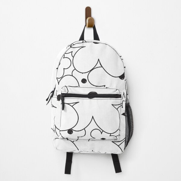 Item preview, flower free hand pattern white and black designed and sold by Chawanrach.