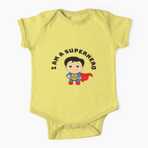 Superhero  Short Sleeve Baby One-Piece