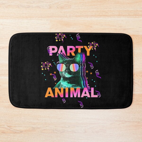 Item preview, Party Cat Party Animal Colorful  designed and sold by JaniceRuthArts.