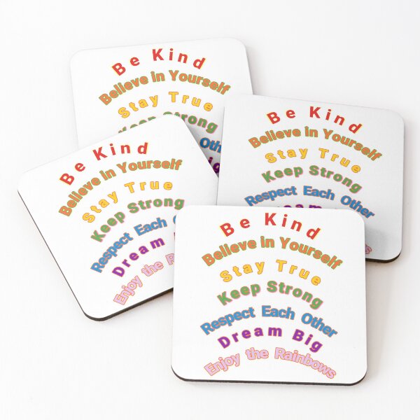 Item preview, Kind Believe True Strong Respect Dream Enjoy Quotations designed and sold by Studiopanda.