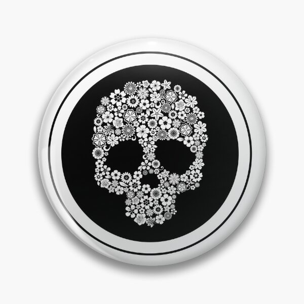 Item preview, Flower Skull designed and sold by 13thVoid.