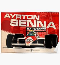 AYRTON SENNA 1988 Poster