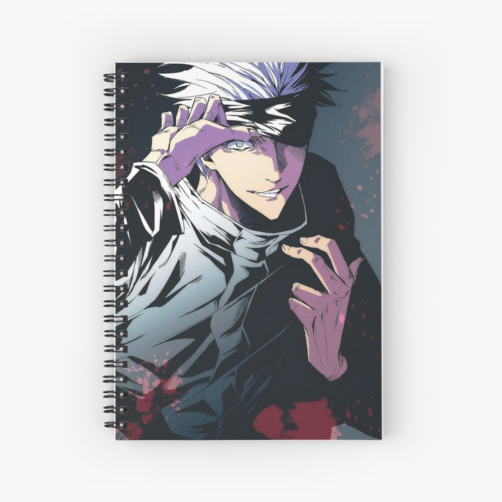 Cahier à Spirale « Anime Satoru Gojo Fan Art Affiche Sukuna Jujutsu